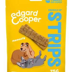 Sofort Bestellen Edgard & Cooper STRIPS Truthahn und Huhn getreidefrei 75 g